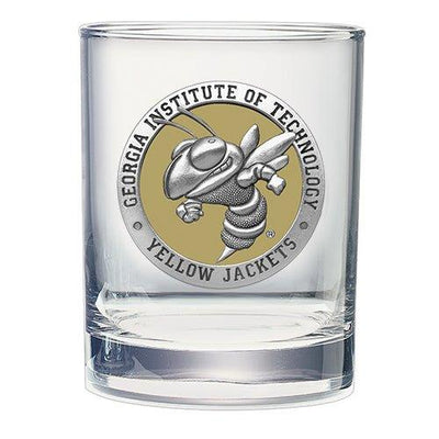 Georgia Tech Buzz Logo Double Old Fashioned Glass