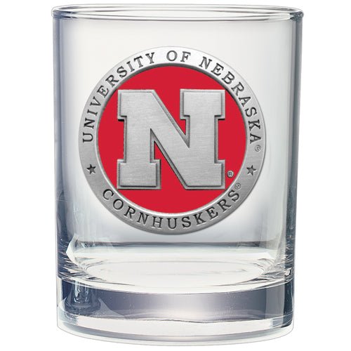 University of Nebraska Double Old Fashioned Glass