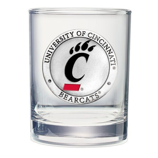 University of Cincinnati Double Old Fashioned Glass