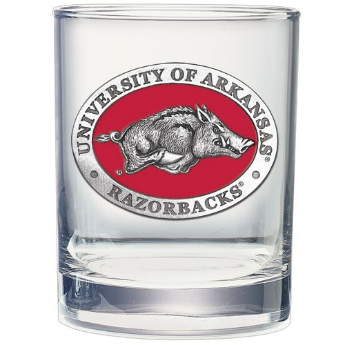 University of Arkansas Double Old Fashioned Glass