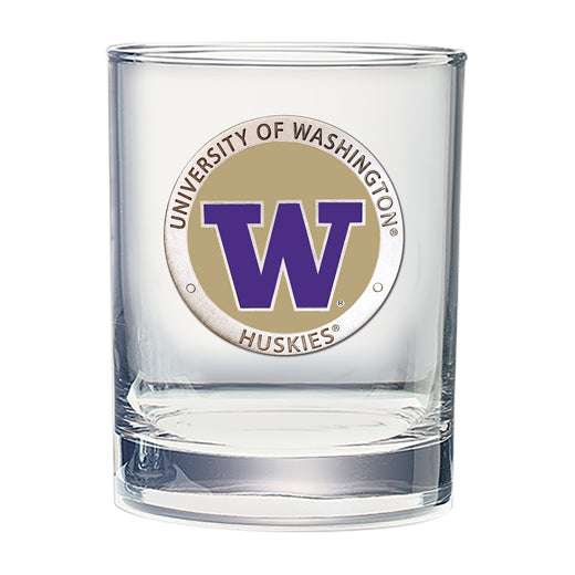 University of Washington Double Old Fashioned Glass