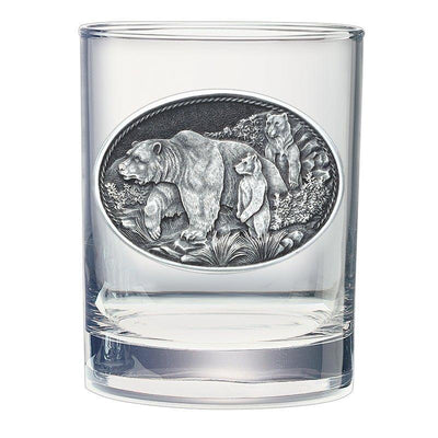 Grizzly Bear Double Old Fashioned Glass