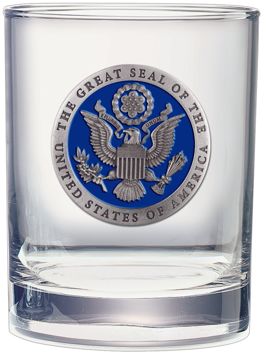 Great Seal of USA Double Old Fashioned Glass