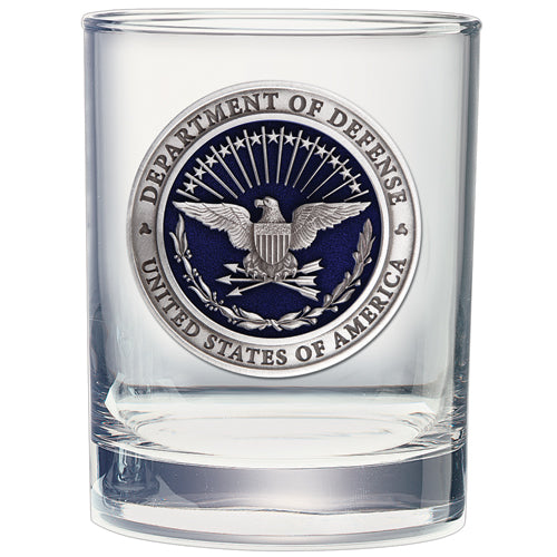 USA Department of Defense Double Old Fashioned Glass
