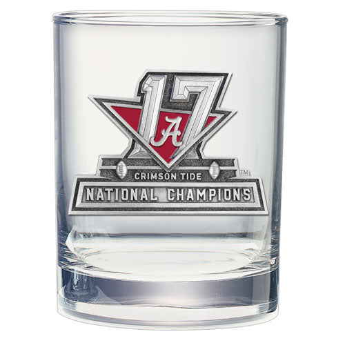 University of Alabama Crimson Tide National Champions 2017 Clear Glass