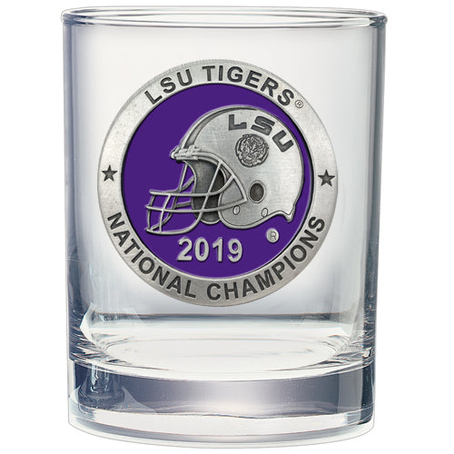 Louisiana State University National Champions 2019 Double Old Fashioned Glass