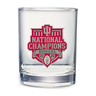 2025-26 Indiana National Champ  Double Old Fashioned Glass