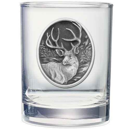 Mule Deer Double Old Fashioned Glass