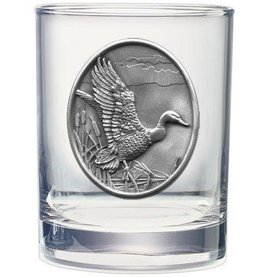 Mallard Ducks Double Old Fashioned Glass
