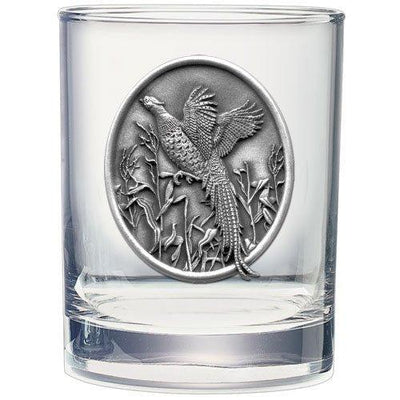 Pheasant Double Old Fashioned Glass