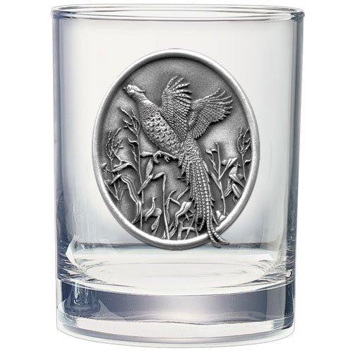 Pheasant Double Old Fashioned Glass