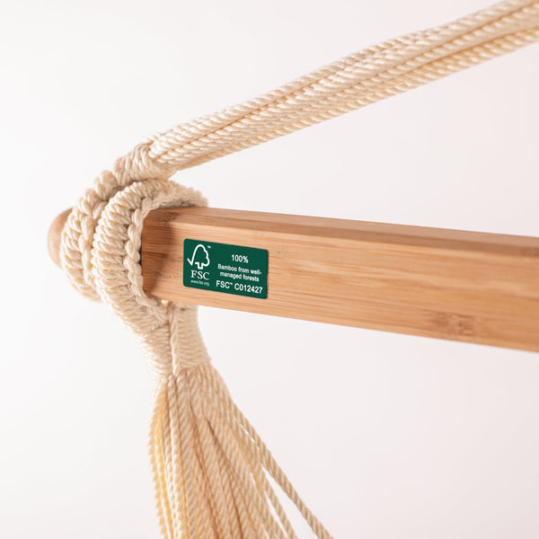 Domingo Cedar - Weather-Resistant Kingsize Hammock Chair LA SIESTA