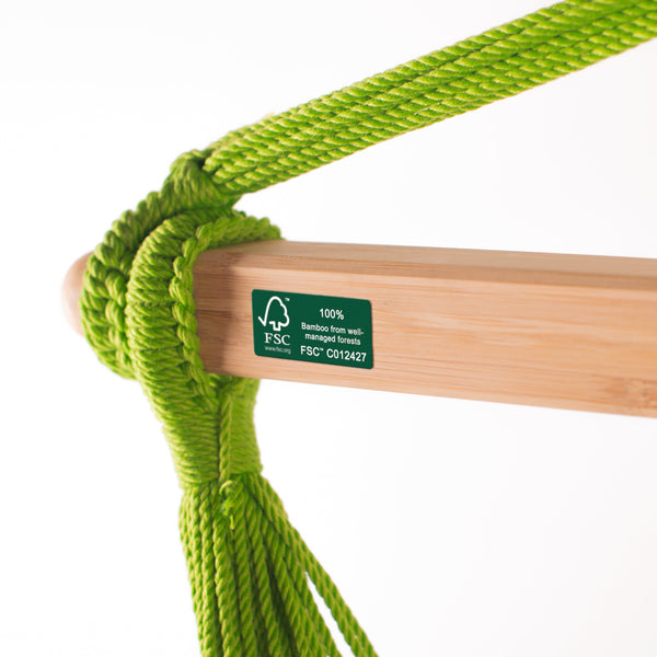 Domingo Lime - Weather-Resistant Comfort Hammock Chair LA SIESTA