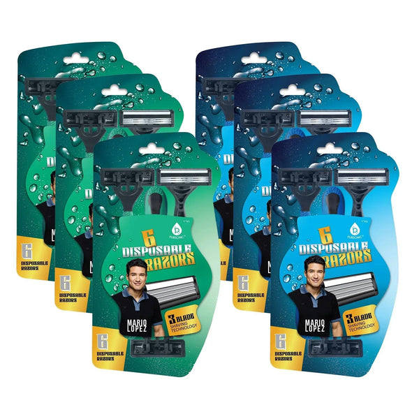 Mario Lopez 36 Disposable Razors Bundle - Gifts for You 'n Me