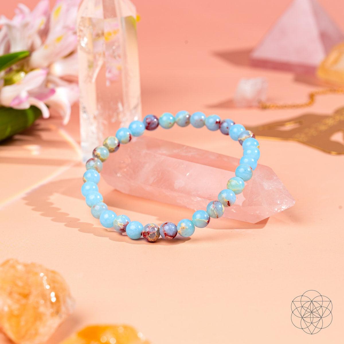 Empath’s Shield – Aqua Terra Jasper Bracelet | 6mm