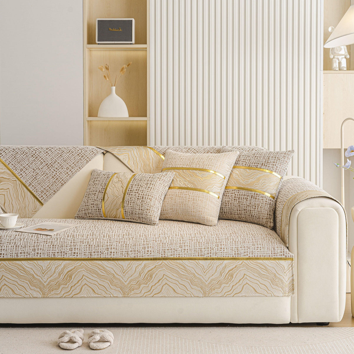 Modern Non-Slip Couch Slipcover, Soft, Durable & Washable Furniture Protector