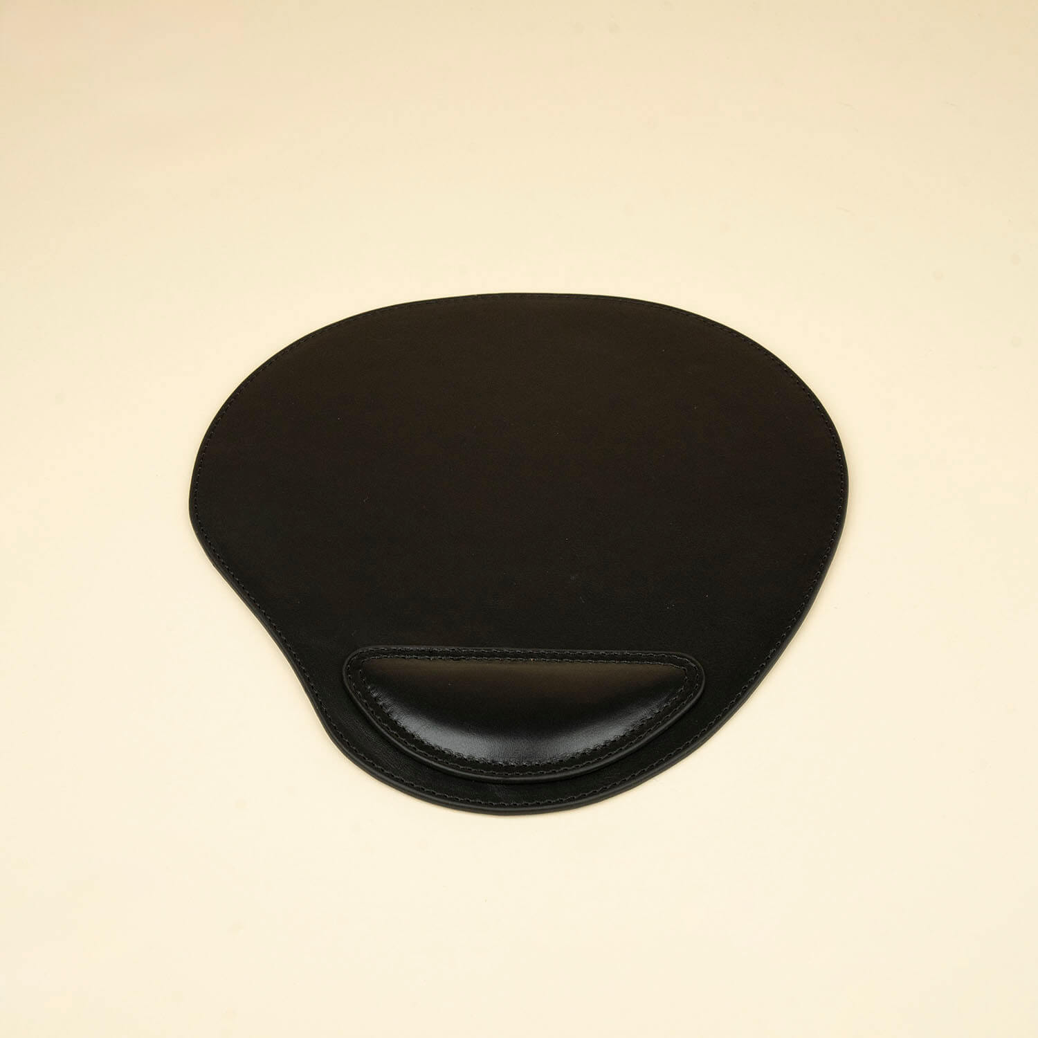 Ergonomic Leather Mouse Pad with Wrist Support - Black - Portland