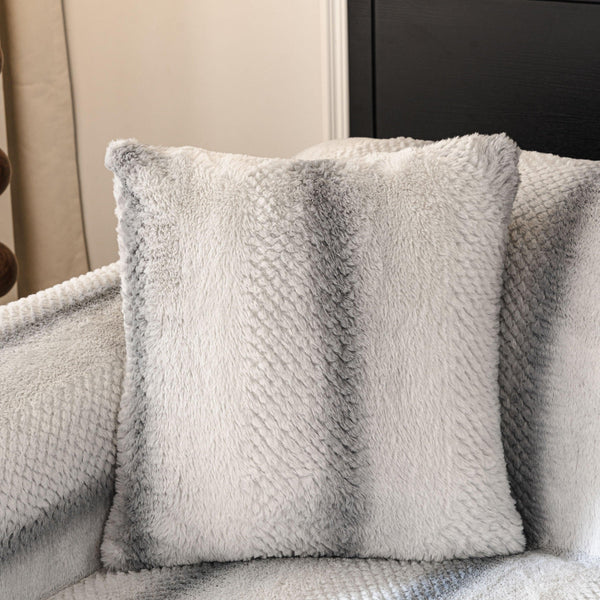 Faux Fur Sofa Cover Washable Furniture Protector for Sectional Warm & Fuzzy Slipcover