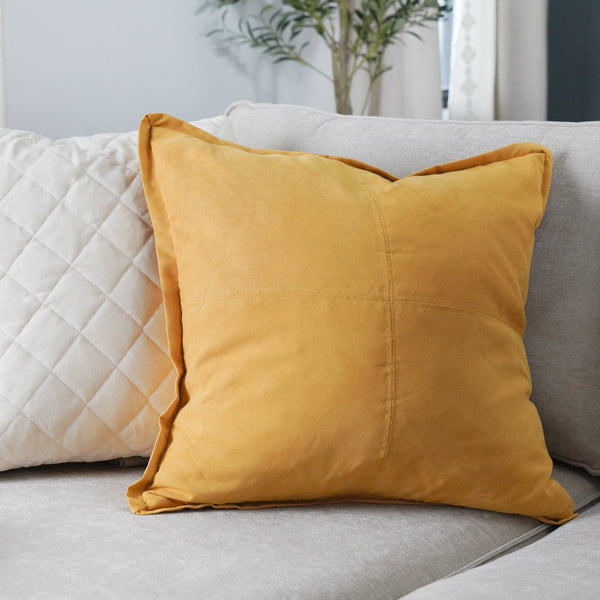 Faux Suede Decorative Pillow