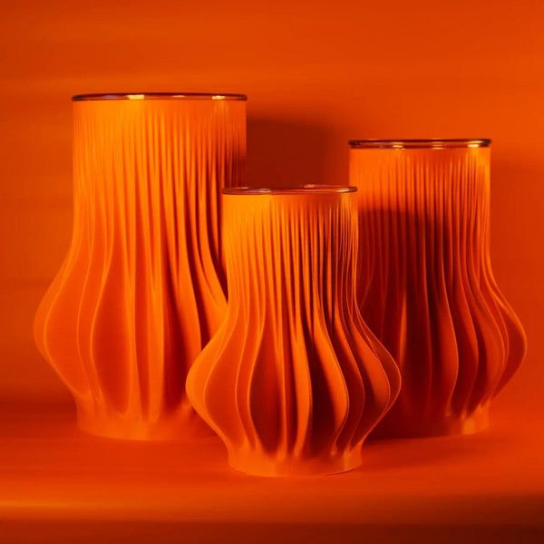 LAMELLA VASE • ORANGE - Gifts for You 'n Me