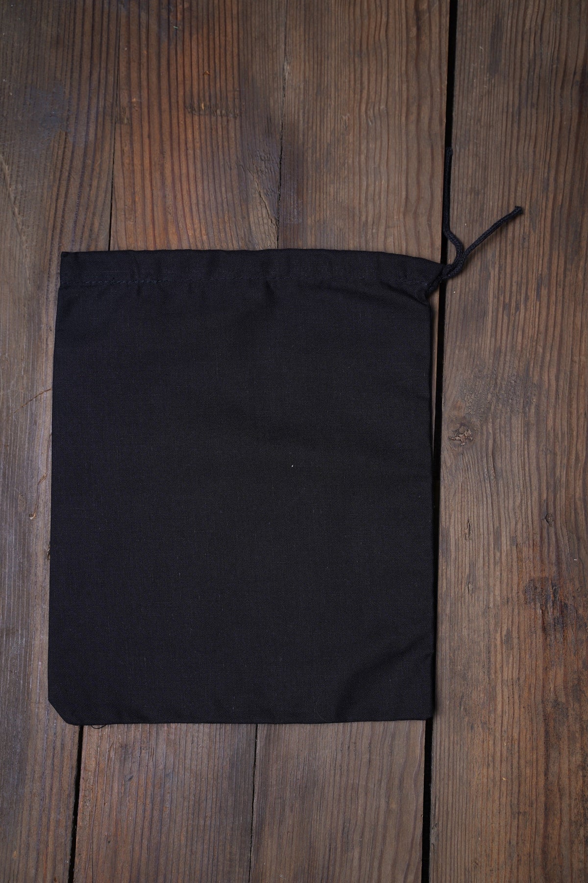 4x6 Inches Reusable Eco-Friendly Cotton Single Drawstring Bags Black Color