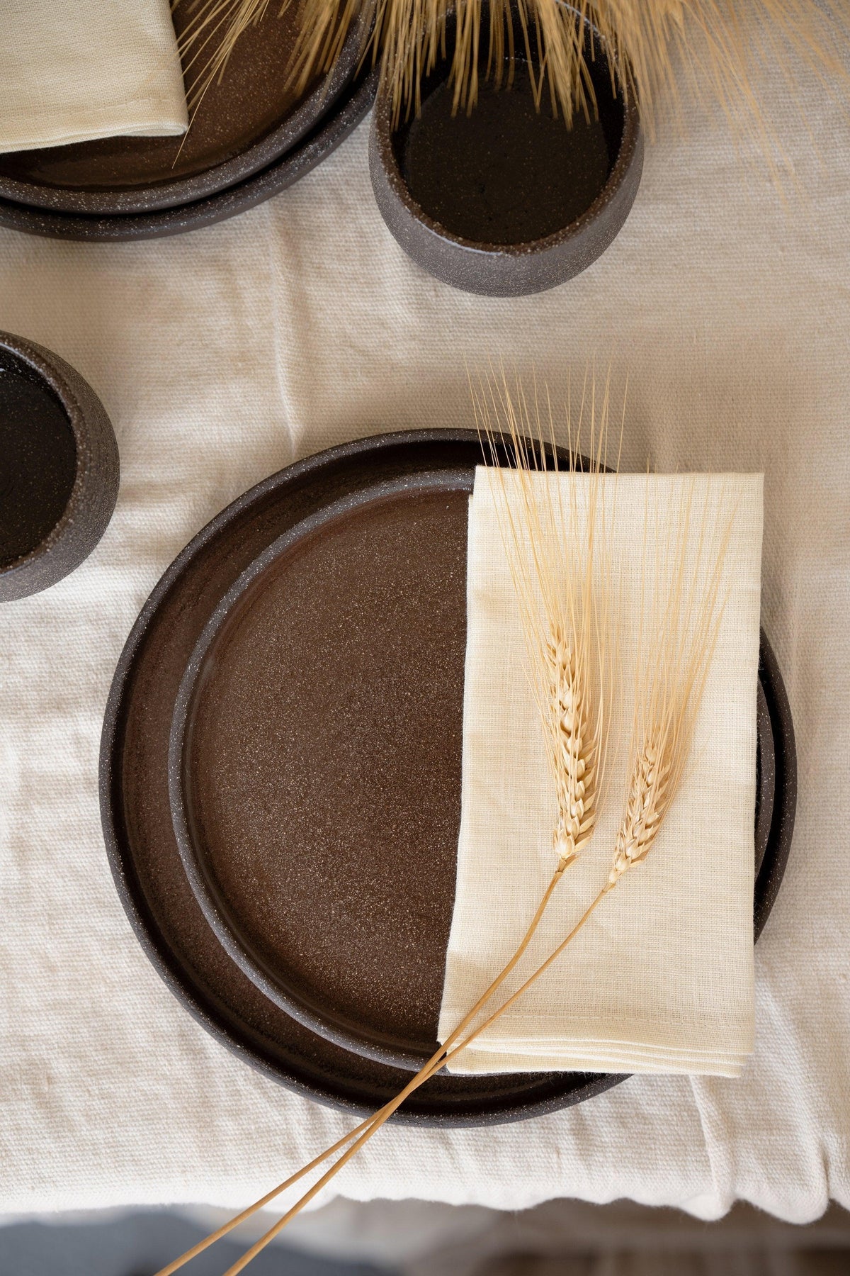 Handmade Stoneware Dinner Plates 