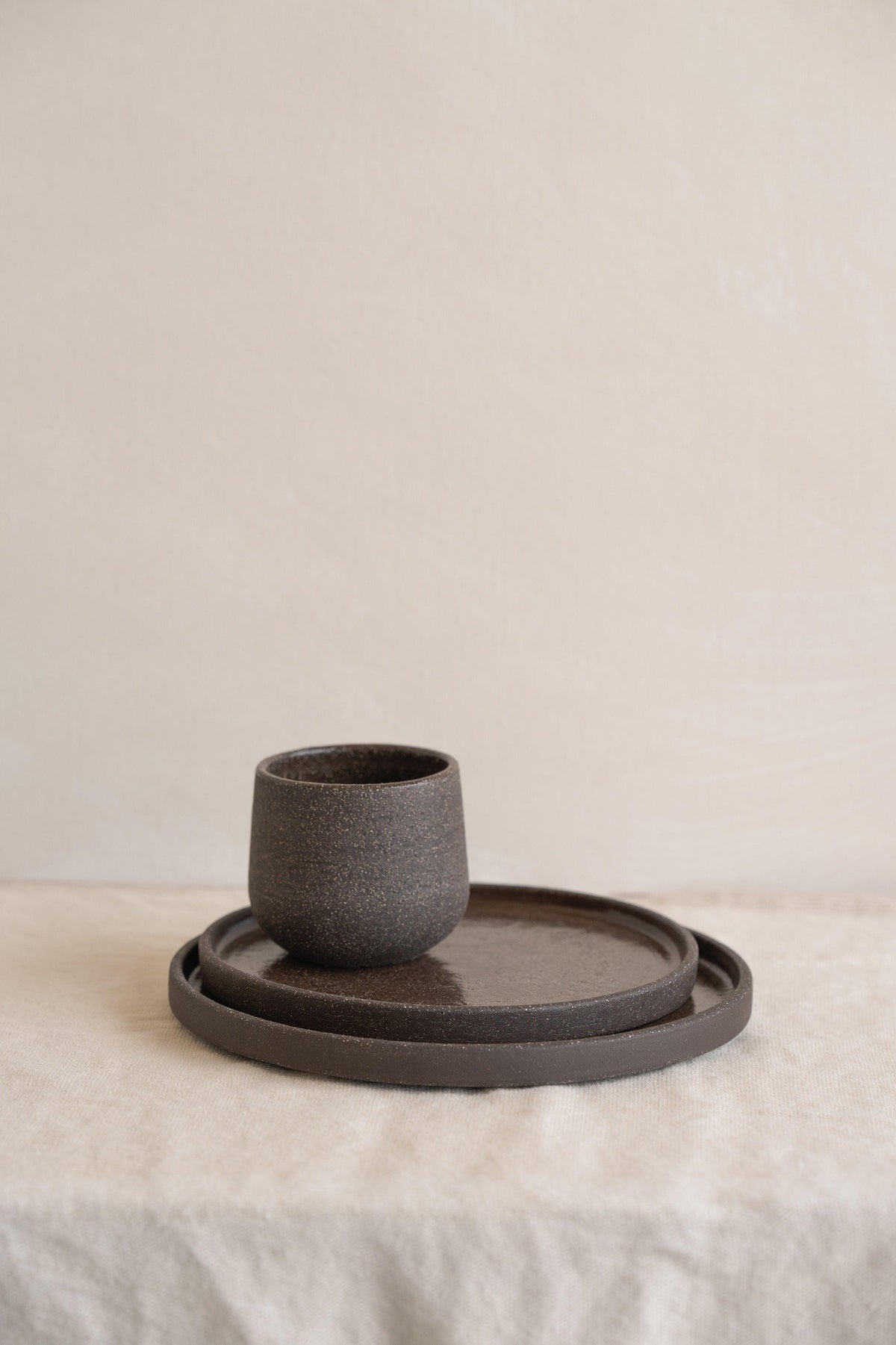 Handmade Stoneware Dinner Plates 