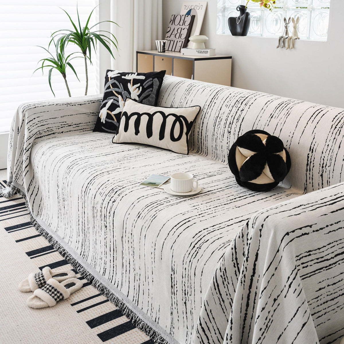 Slip Covers for Sofas, Sofa Throw Cover Soft Chenille Sofa Bed Cover, L Shaped Sectional Couch Covers