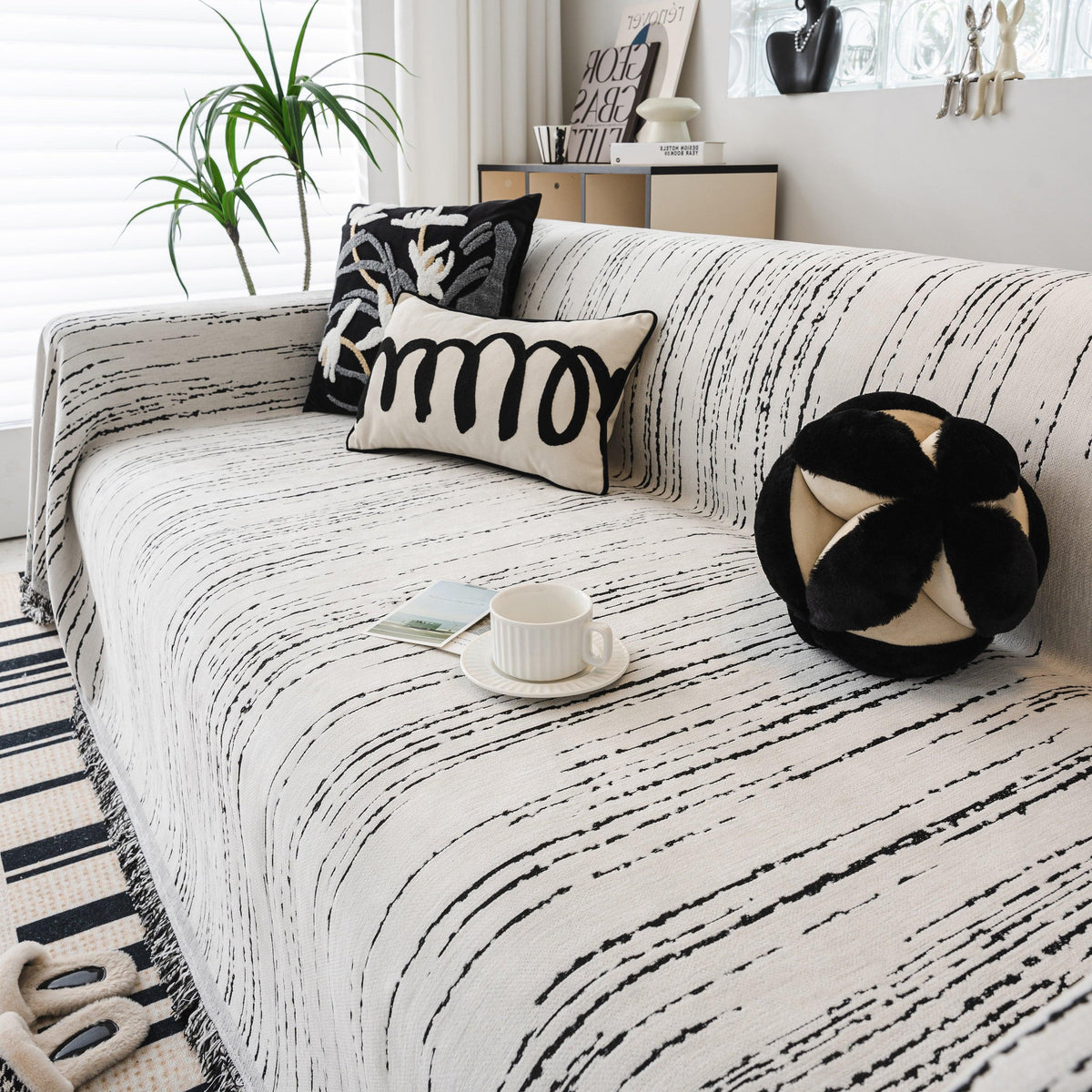 Slip Covers for Sofas, Sofa Throw Cover Soft Chenille Sofa Bed Cover, L Shaped Sectional Couch Covers