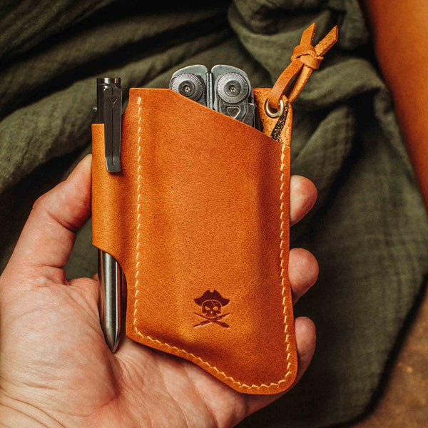 Knife Sheath - Sailor v3 | Leather EDC | Pocket Knife Holder Pirate Goods