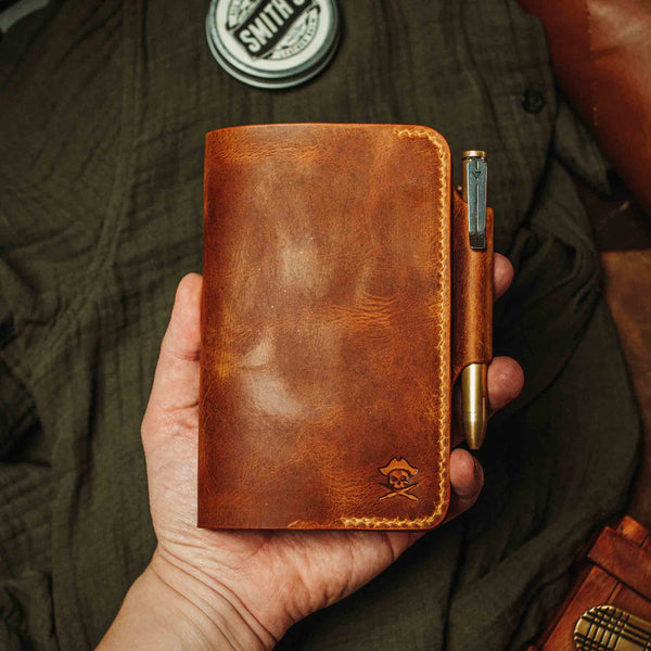 Field Notes Cover - Navigator | Leather Journal Holder | EDC Pirate Goods