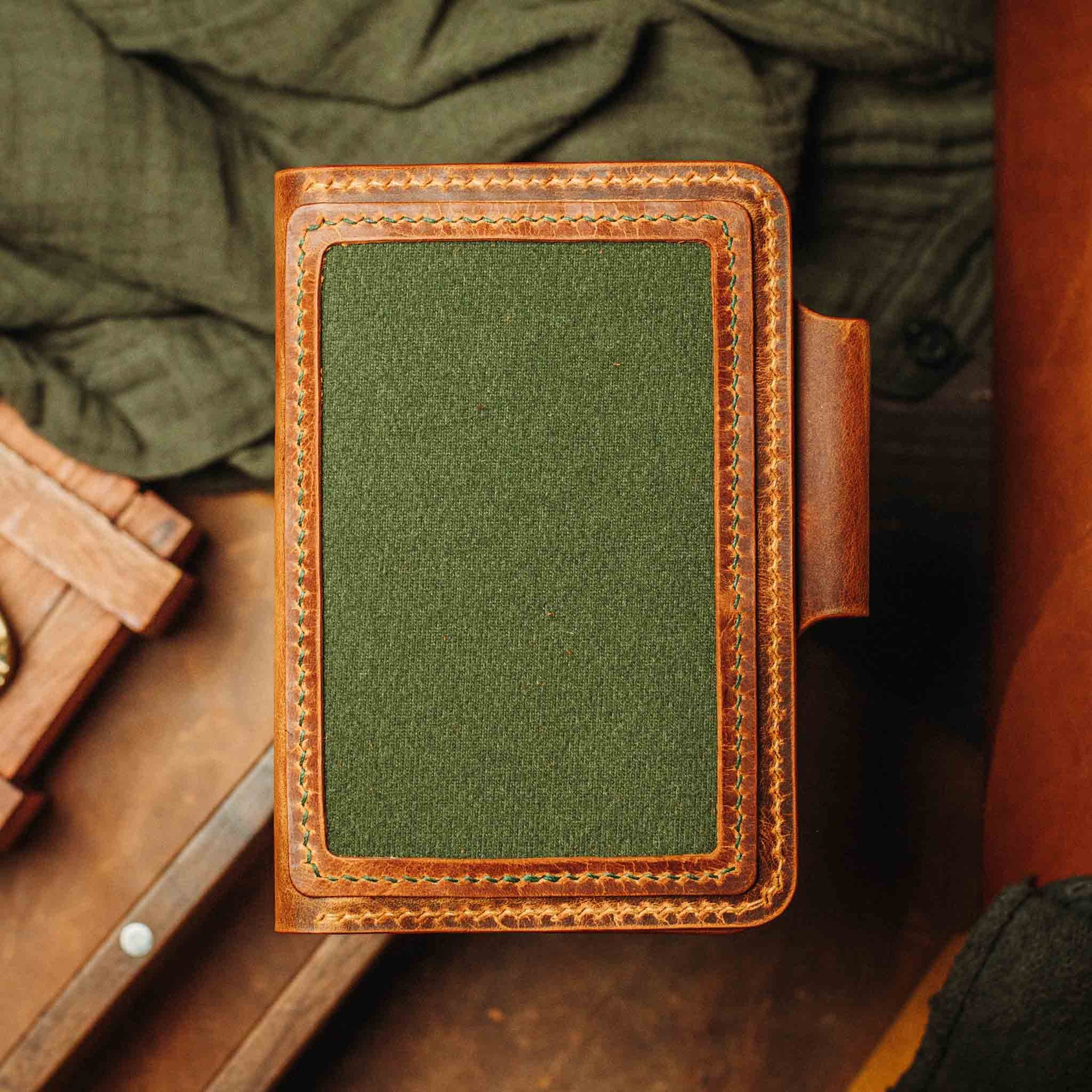 Passport Travel Wallet - Quartermaster v2 | Leather Velcro Organizer | Field Notes Holder Pirate Goods