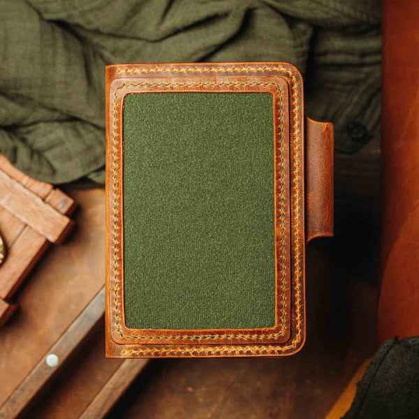 Passport Travel Wallet - Quartermaster v2 | Leather Velcro Organizer | Field Notes Holder Pirate Goods