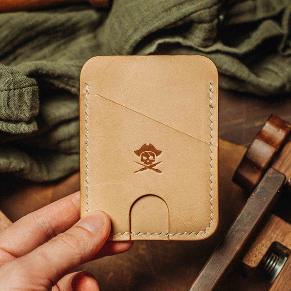 Minimalist Leather Wallet - Boatswain v4 | Slim Card Holder | EDC Pirate Goods