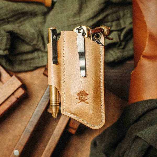 Knife Sheath - Sailor v3 | Leather EDC | Pocket Knife Holder Pirate Goods