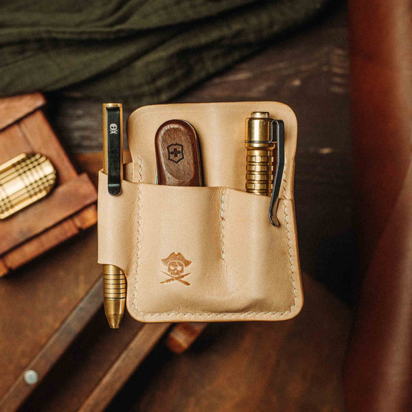 EDC Pocket Organizer - First Mate | Leather Pocket Carrier Pirate Goods