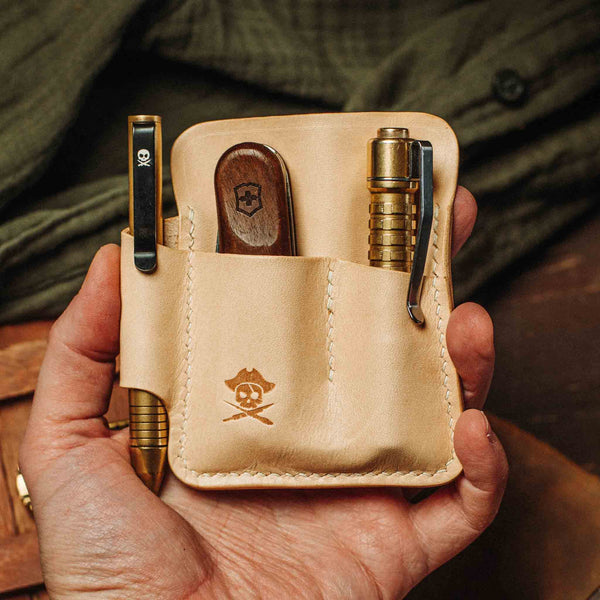 EDC Pocket Organizer - First Mate | Leather Pocket Carrier Pirate Goods