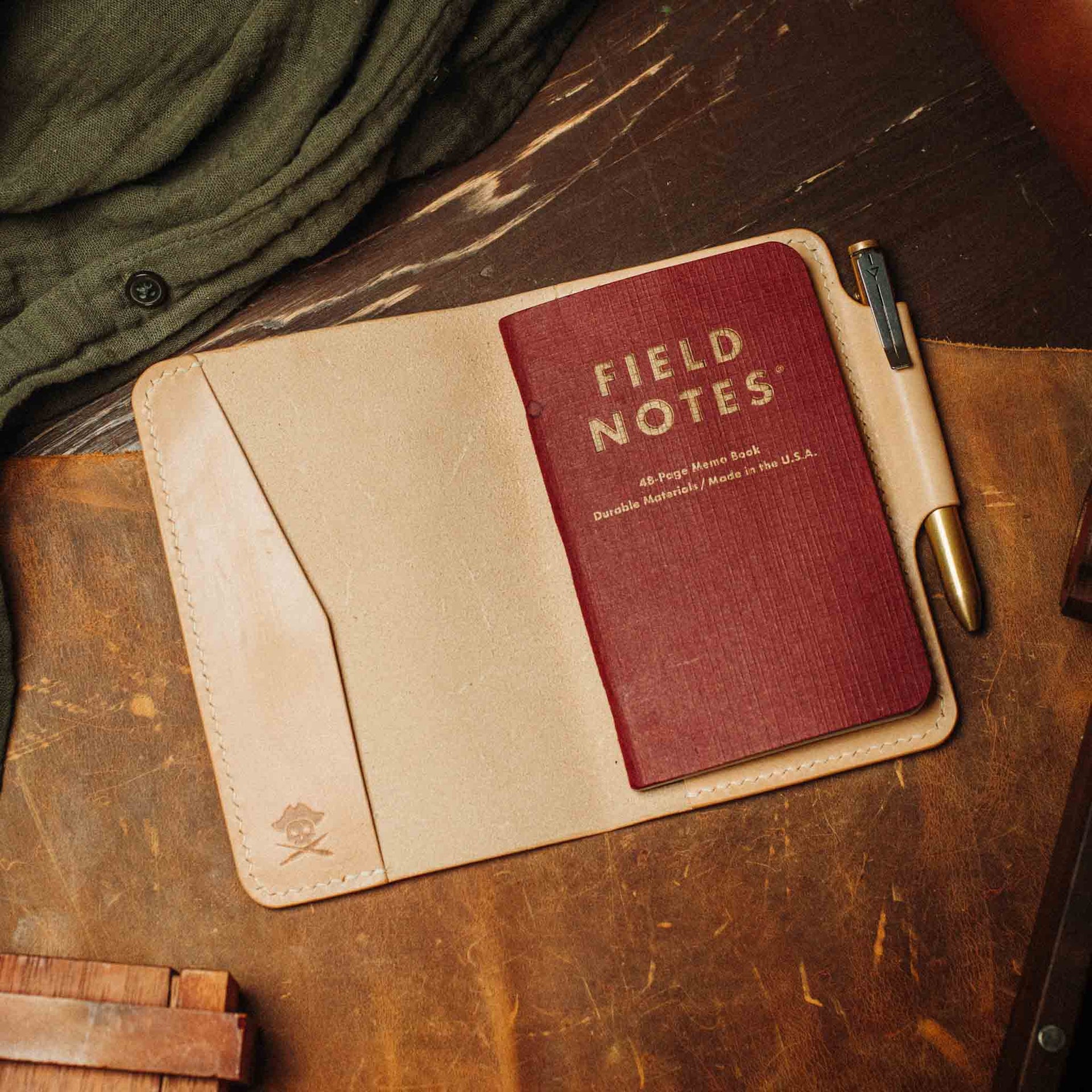 Field Notes Cover - Navigator | Leather Journal Holder | EDC Pirate Goods