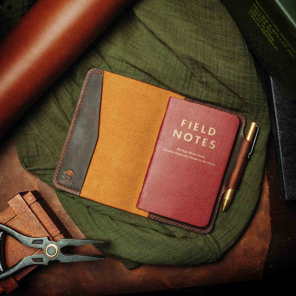 Field Notes Cover - Navigator | Leather Journal Holder | EDC Pirate Goods
