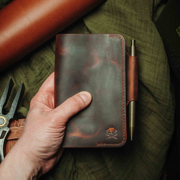Field Notes Cover - Navigator | Leather Journal Holder | EDC Pirate Goods