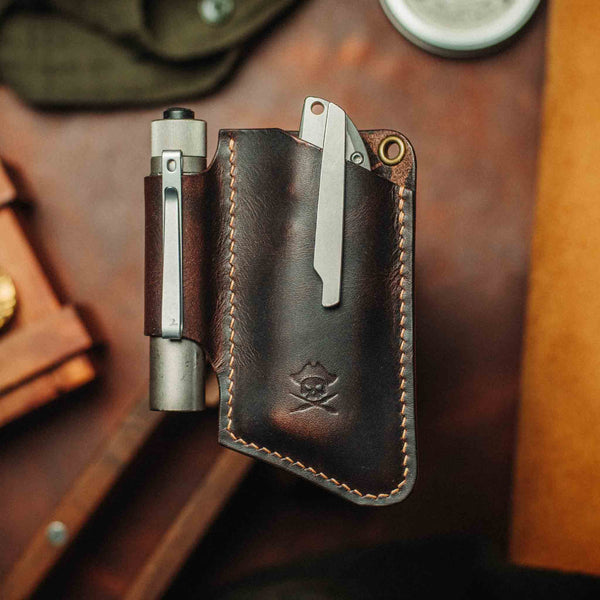 Knife Sheath - Sailor v3 | Leather EDC | Pocket Knife Holder Pirate Goods