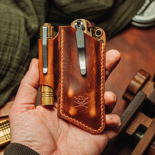 Knife Sheath - Sailor v3 | Leather EDC | Pocket Knife Holder Pirate Goods