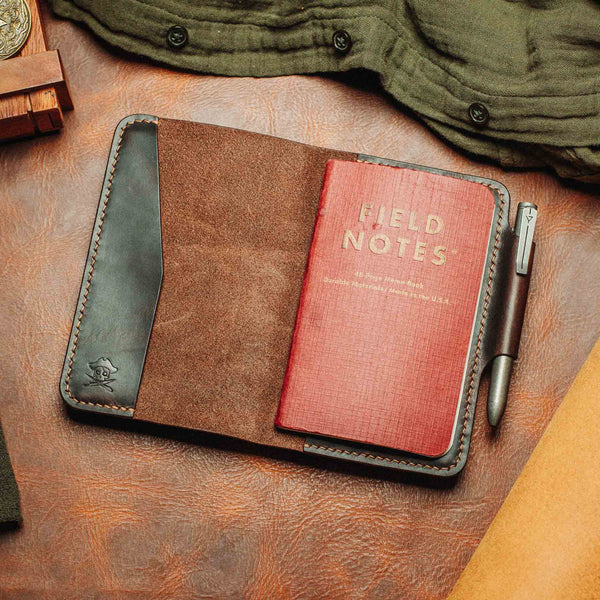 Field Notes Cover - Navigator | Leather Journal Holder | EDC Pirate Goods