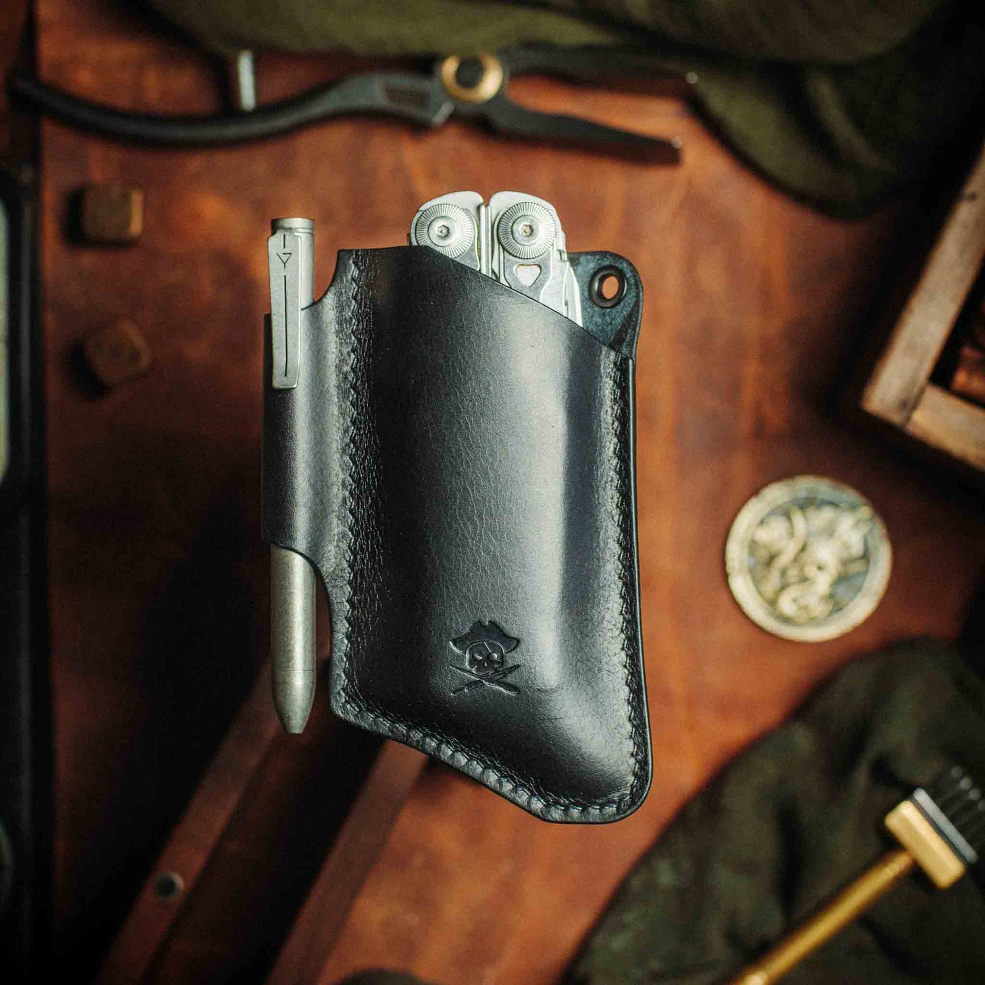 Knife Sheath - Sailor v3 | Leather EDC | Pocket Knife Holder Pirate Goods