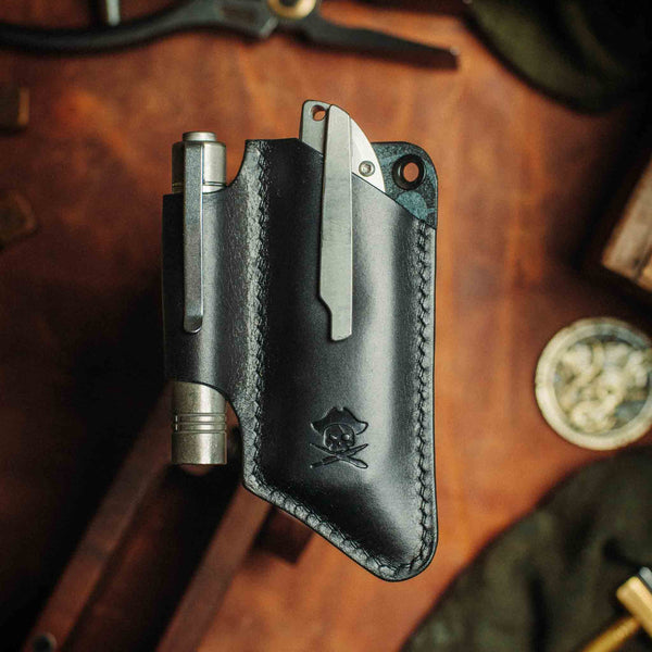 Knife Sheath - Sailor v3 | Leather EDC | Pocket Knife Holder Pirate Goods