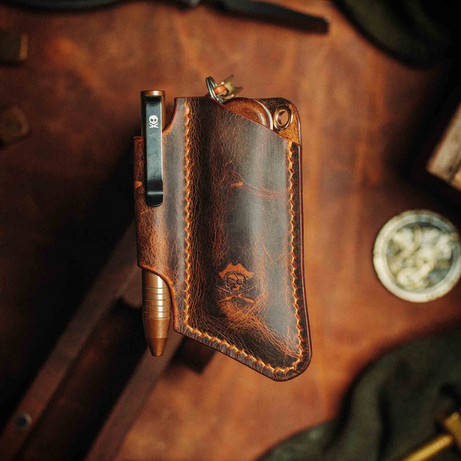 Knife Sheath - Sailor v3 | Leather EDC | Pocket Knife Holder Pirate Goods