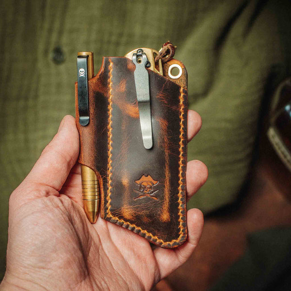 Knife Sheath - Sailor v3 | Leather EDC | Pocket Knife Holder Pirate Goods