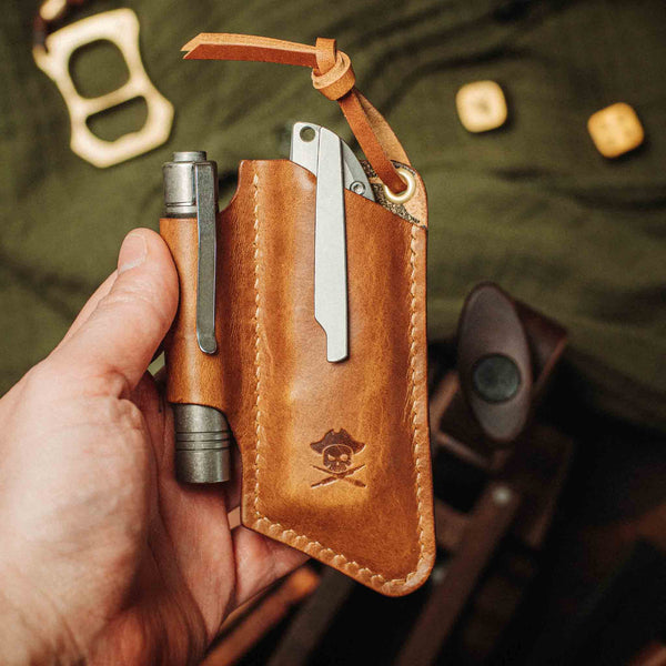 Knife Sheath - Sailor v3 | Leather EDC | Pocket Knife Holder Pirate Goods