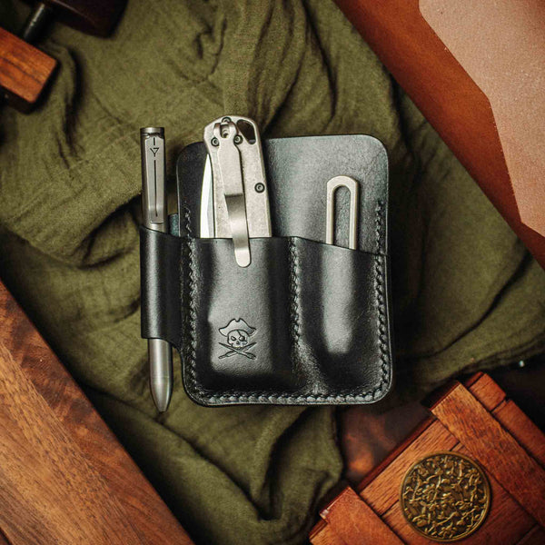EDC Pocket Organizer - First Mate | Leather Pocket Carrier Pirate Goods