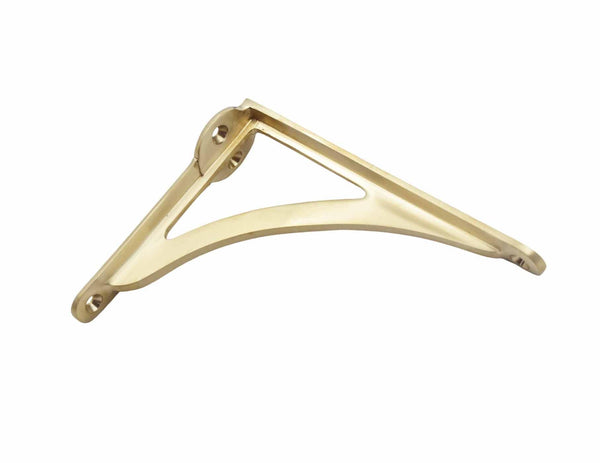 Arched Shelf Bracket - Brass Brushed/Satin